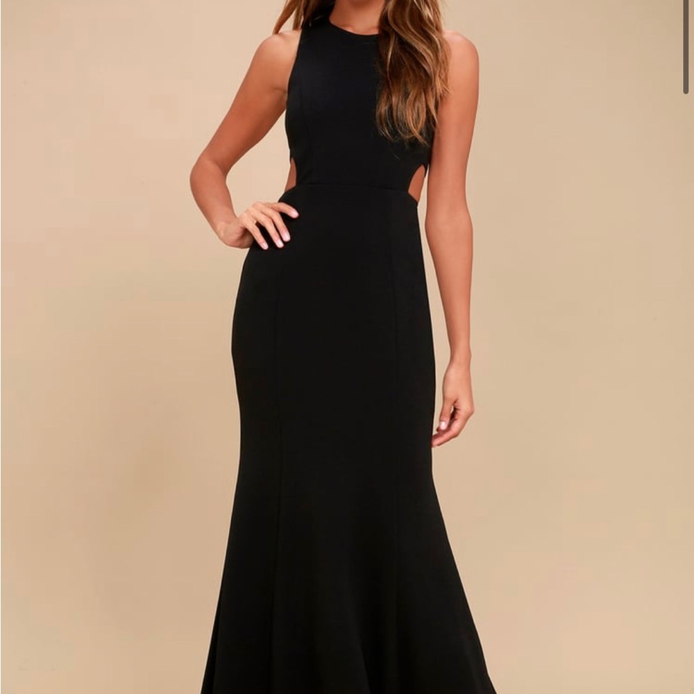 Loving Embrace Black Cutout Maxi Dress